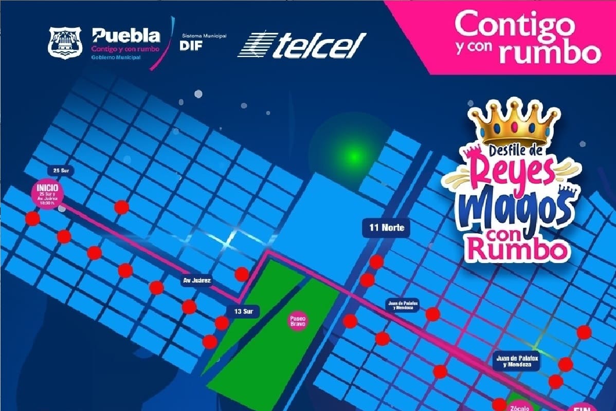 Anuncian cierres viales con motivo del Desfile del Día de Reyes en Puebla Capital 3 Reyes Magos Desfile 1