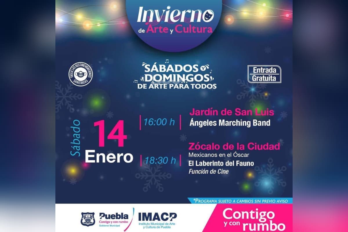 Actividades de arte y cultura en Puebla