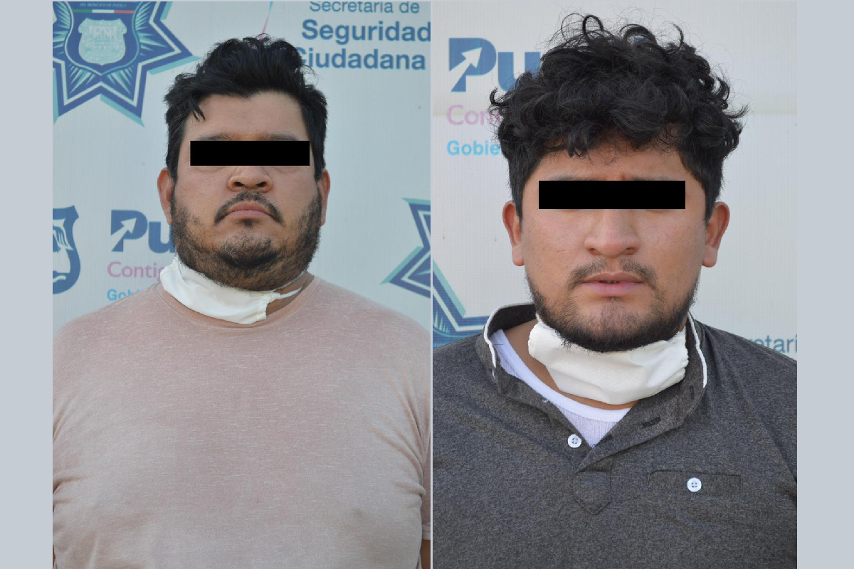 Dos hombres generadores de violencia en el norte de la ciudad fueron detenidos por la Policía Municipal de Puebla 3 bole