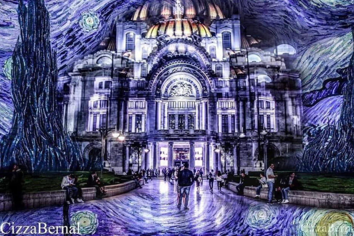 Es arte: mexicano combina fotos de la CDMX con pinturas de van Gogh 3 Arte de van Gogh en fotos de la CDMX