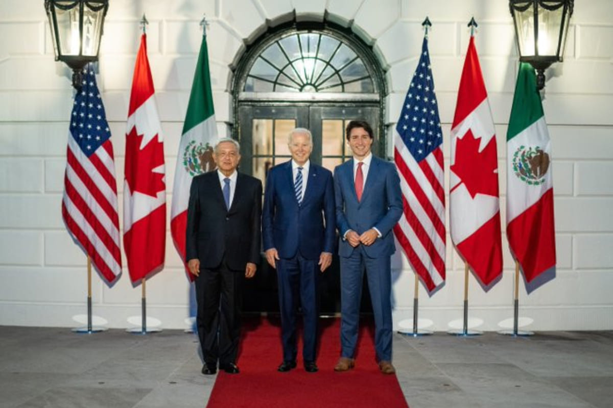 Así llegaron Joe Biden y Justin Trudeau a México en el AIFA 2 Justin Trudeau llegó a México