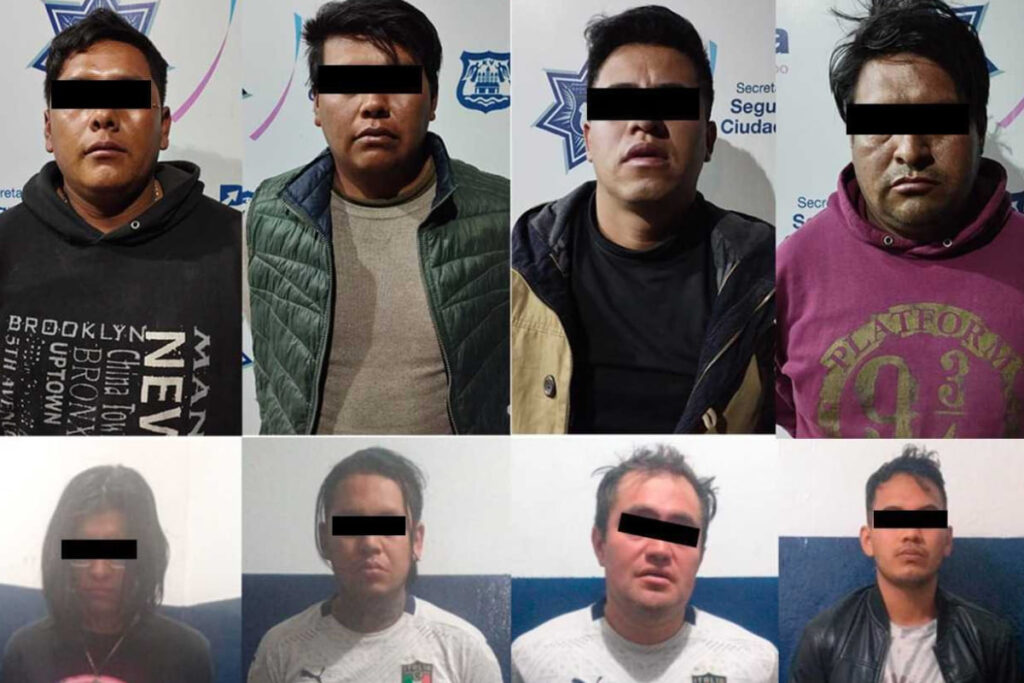 Detenidos por robo a transeúnte en Puebla