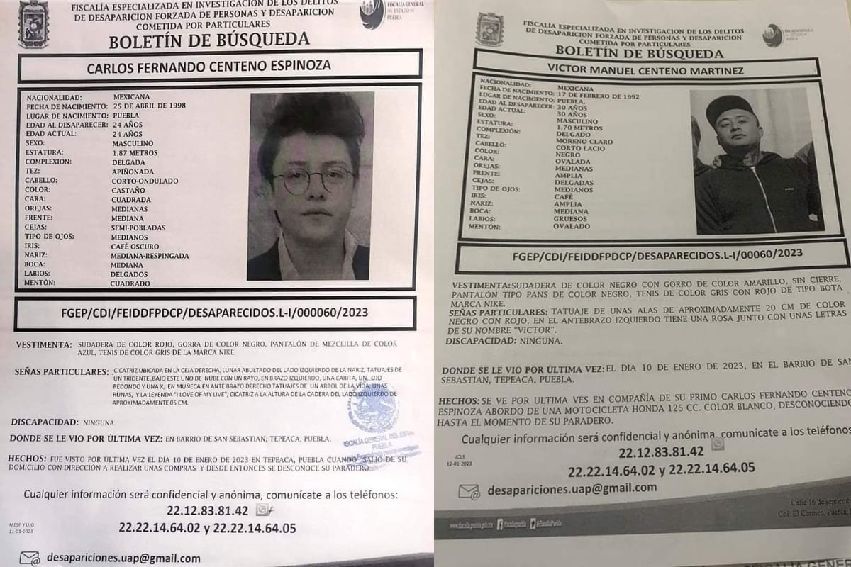 Hallan en Tecali de Herrera a dos primos sin vida, desaparecieron el 10 de enero 3 Hallan sin vida a dos primos en Tecali de Herrera