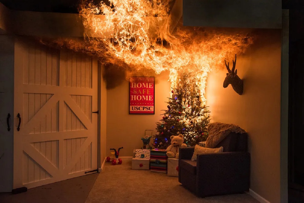 incendio arbol de navidad