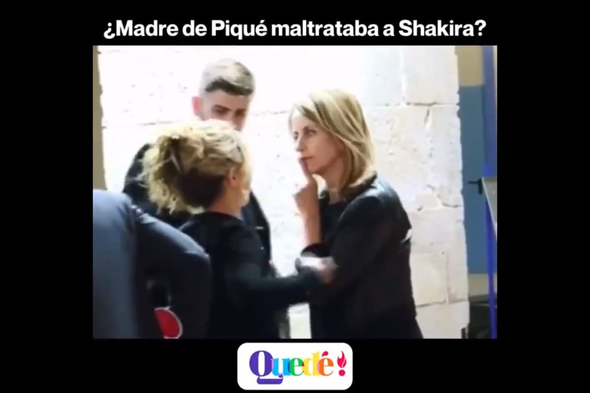 VIDEO: Surge video de la mamá de Piqué tapándole la boca a Shakira 3 Madre de Piqué silencia a Shakira