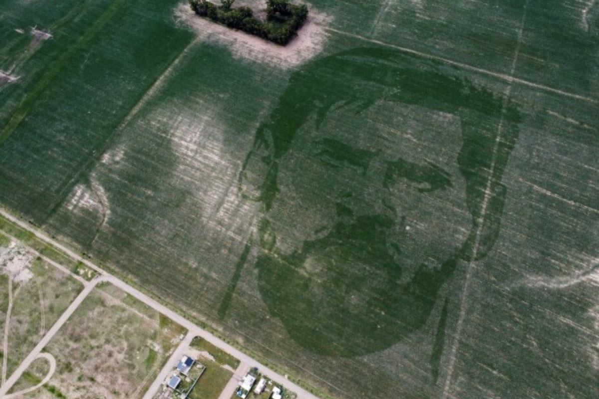 Ancara Messi: siembran la cara del argentino en campo de maíz 4 Siembran cara de Messi en campo de maíz