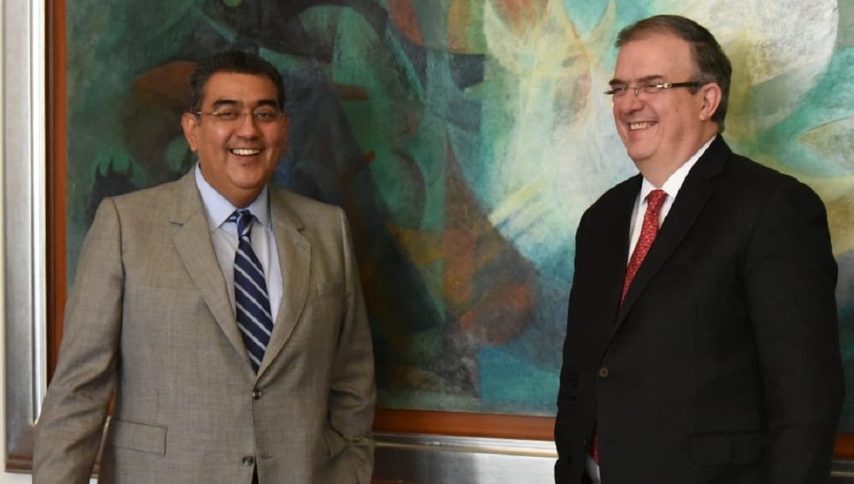 Gobernador de Puebla se reúne con Marcelo Ebrard y revisan promoción de inversiones extranjeras 3 reunion ebrard sergio salomon