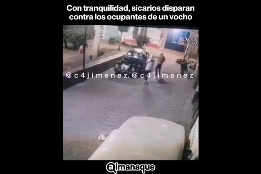 Sicarios disparan a un vocho