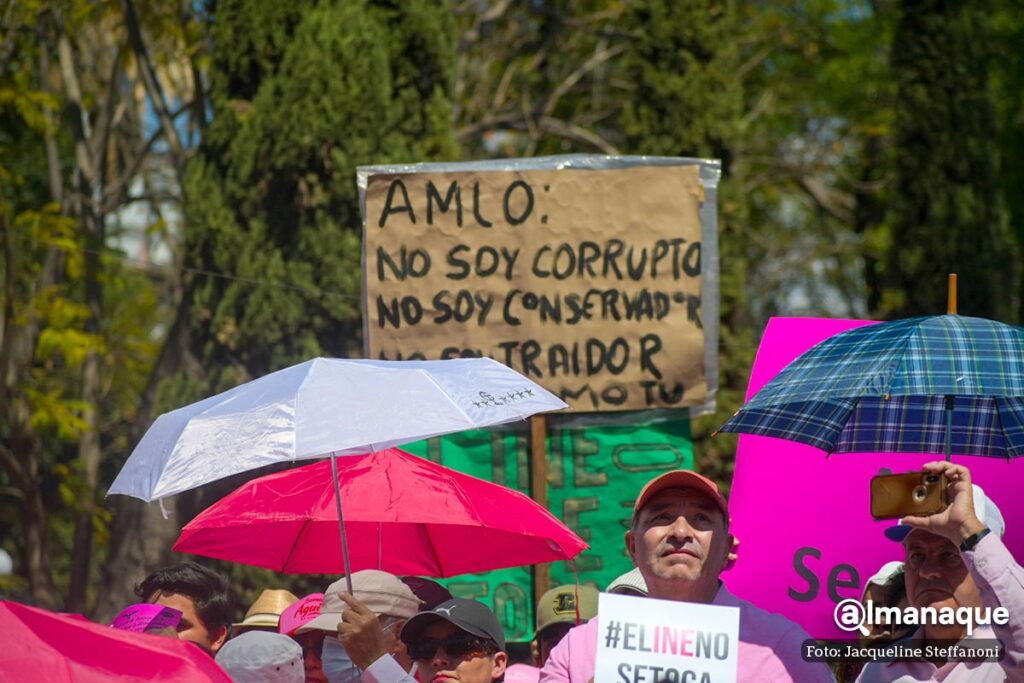 Marcha el ine no se toca zocalo de Puebla 6