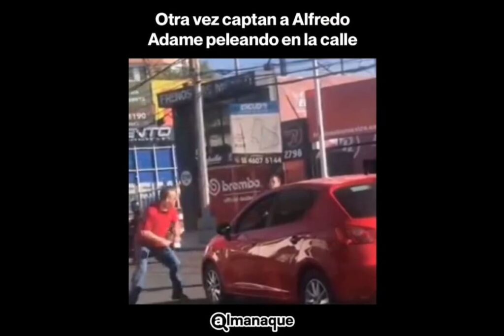 Alfredo Adame pelea en calles de la CDMX