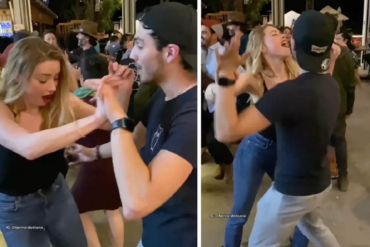 VIDEO: Reaparece Amber Heard y baila "Como la flor" con un joven en Guatemala 3 amber heard como la flor