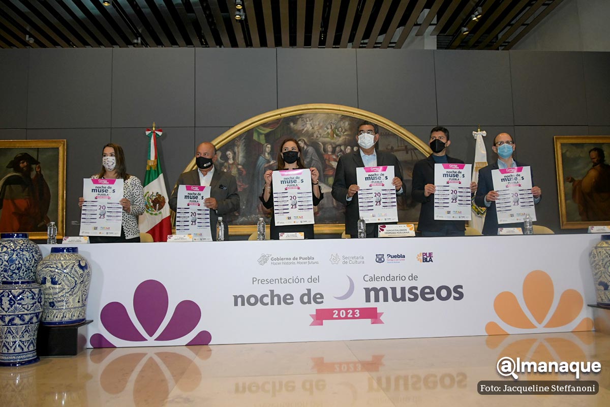 Presentan el calendario de la Noche de Museos 2023: por primera vez participarán 43 de Puebla 7 Presentan calendario de Noche de Museos 2023