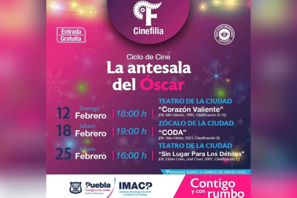 ciclo de cine puebla