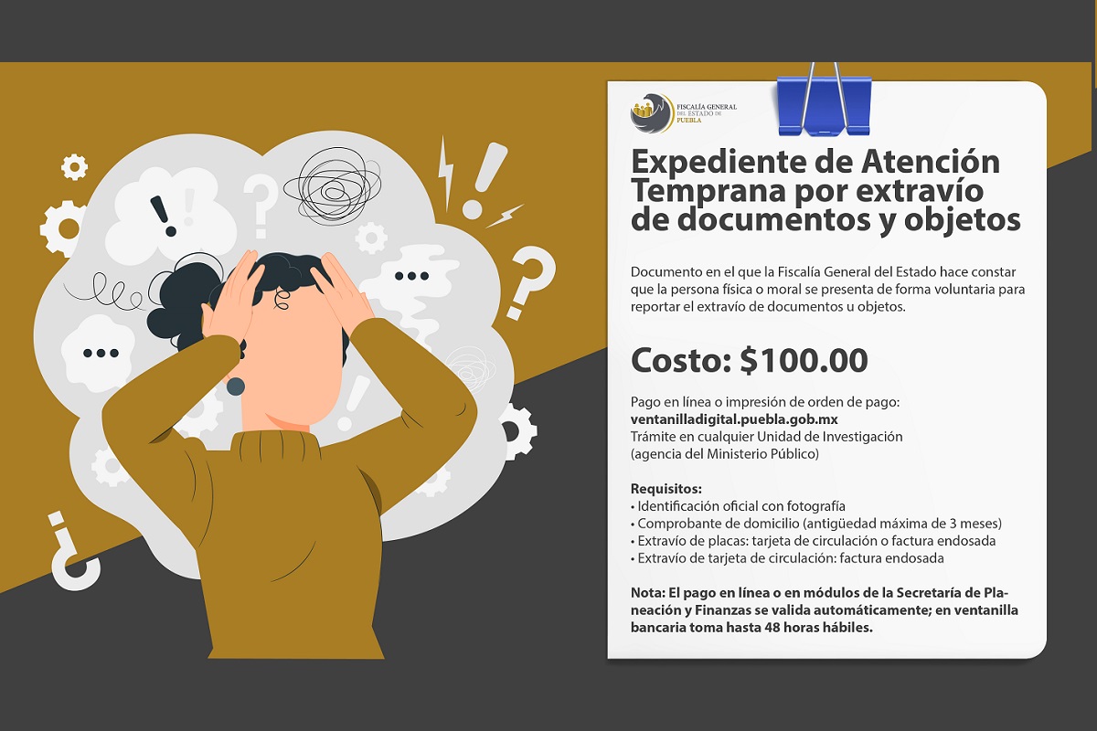 constancia de extravio FGE