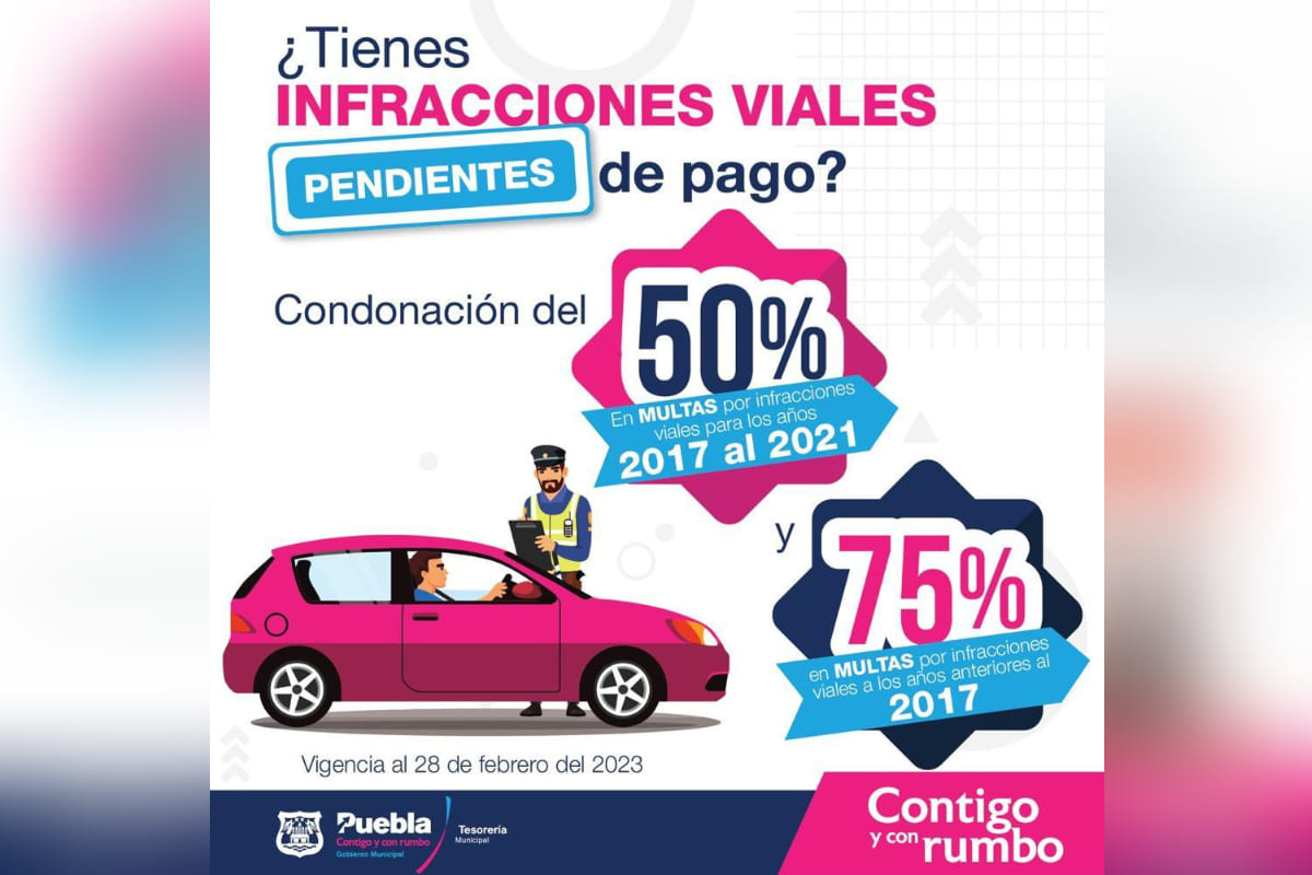 Ayuntamiento de Puebla invita a aprovechar estímulos fiscales 2023 2 descuentos multas puebla