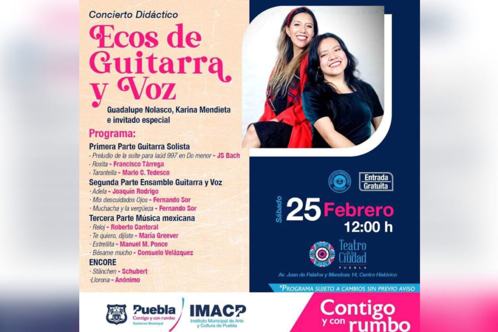 ecos de guitarra y voz
