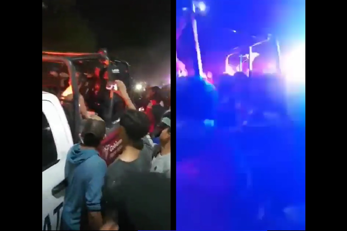 VIDEO: Pobladores de Nealtican intentan linchar a cuatro sujetos y policías los rescatan 3 linchamiento