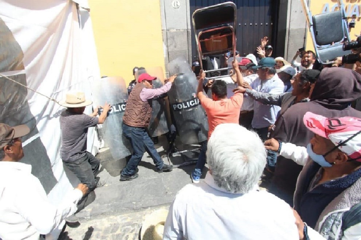 SSP investiga agresiones registradas en la manifestación de Casa Aguayo 3 manifestacion casa aguayo