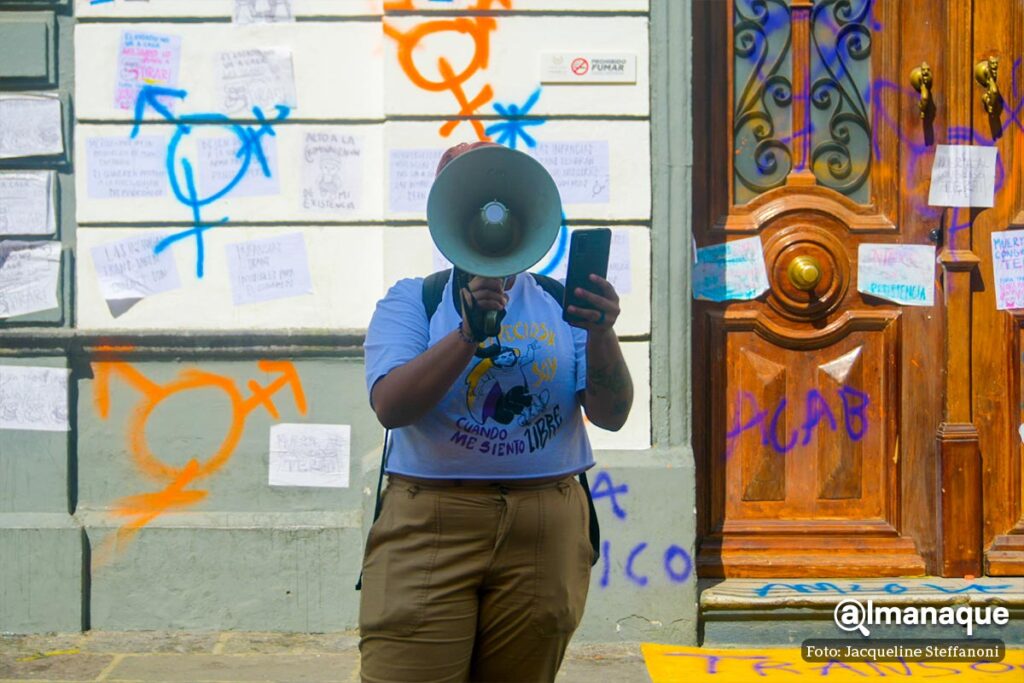 manifestacion trans congreso de Puebla 12
