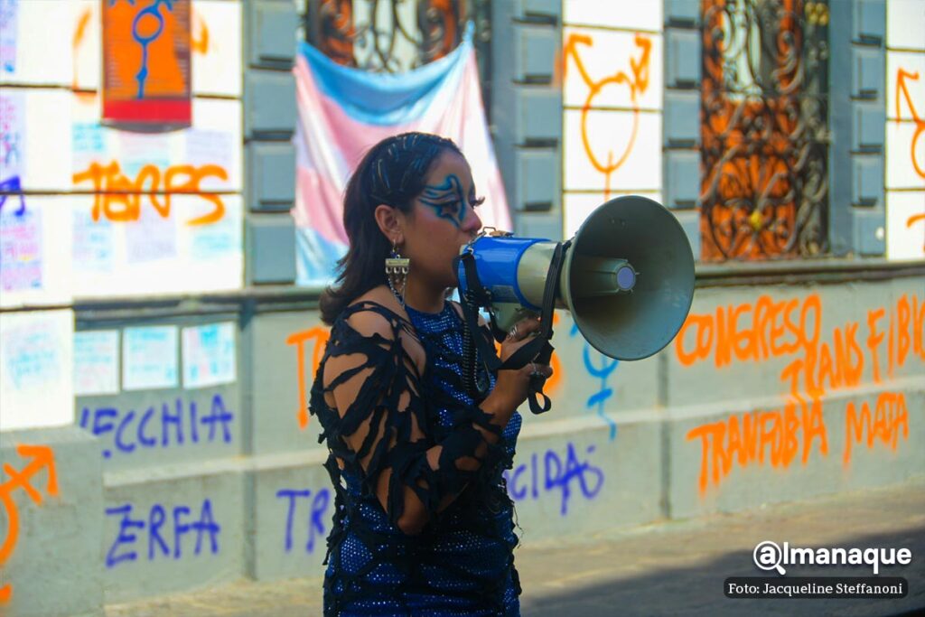 manifestacion trans congreso de Puebla 7