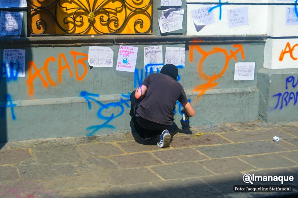 manifestacion trans congreso de Puebla 8