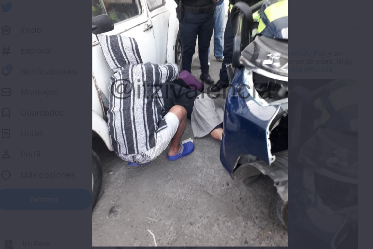 Choque entre patrulla y auto particular deja una menor atropellada en Puebla 2 menor atropellada