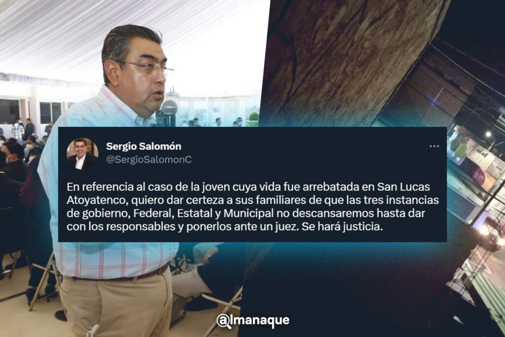 portada Comando armado mata a una joven en Texmelucan Sergio Salomon asegura que se hara justicia