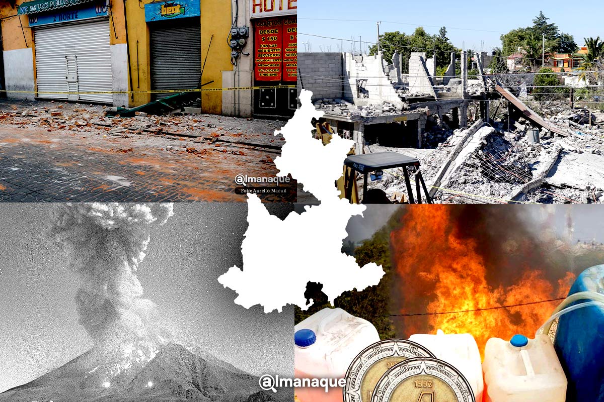 Sismos, inundaciones, el volcán, huachicol y manejo de productos químicos, los riesgos de desastre en Puebla 12 portada desastres Puebla