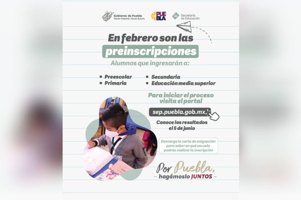 Preinscripciones en Puebla