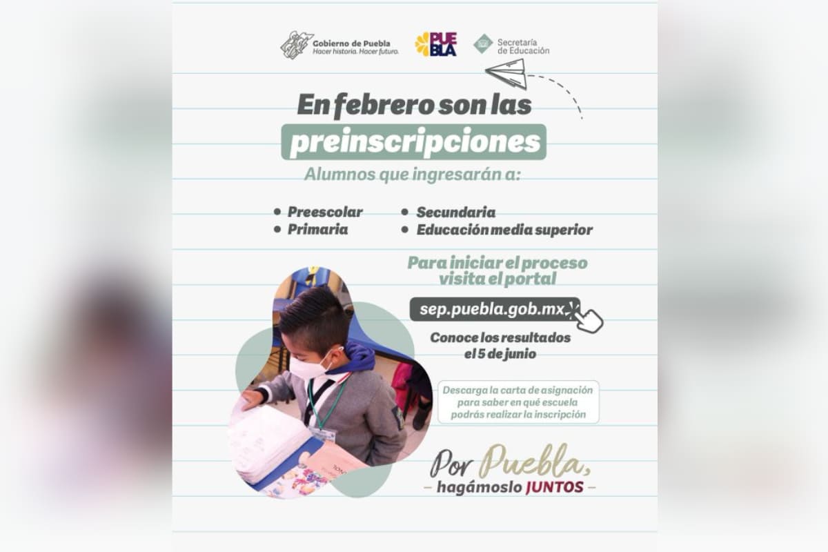 Preinscripciones en Puebla