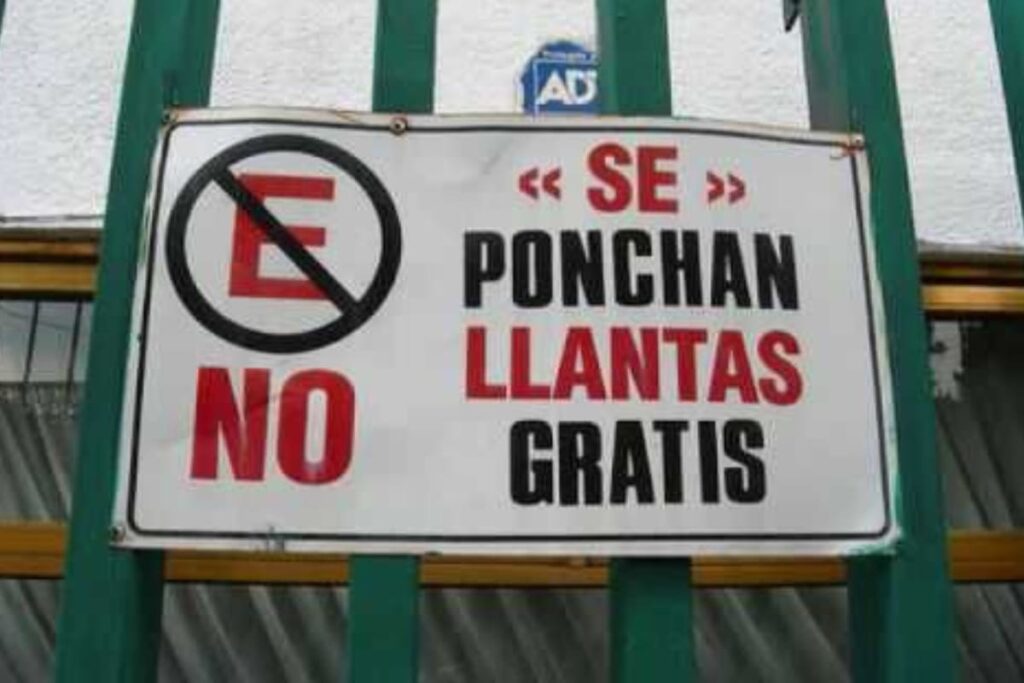 se ponchan llantas gratis
