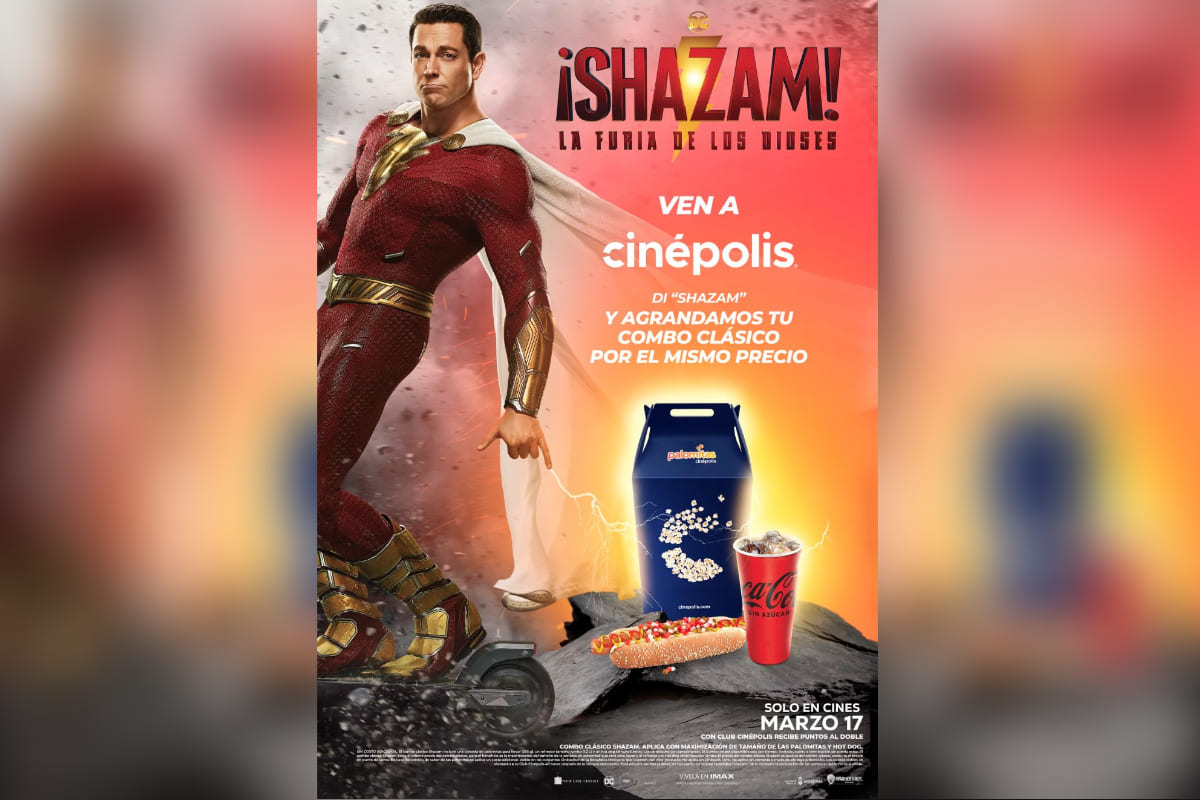 ¿Por qué debes gritar Shazam para agrandar tu combo en Cinépolis? 3 combo Shazam