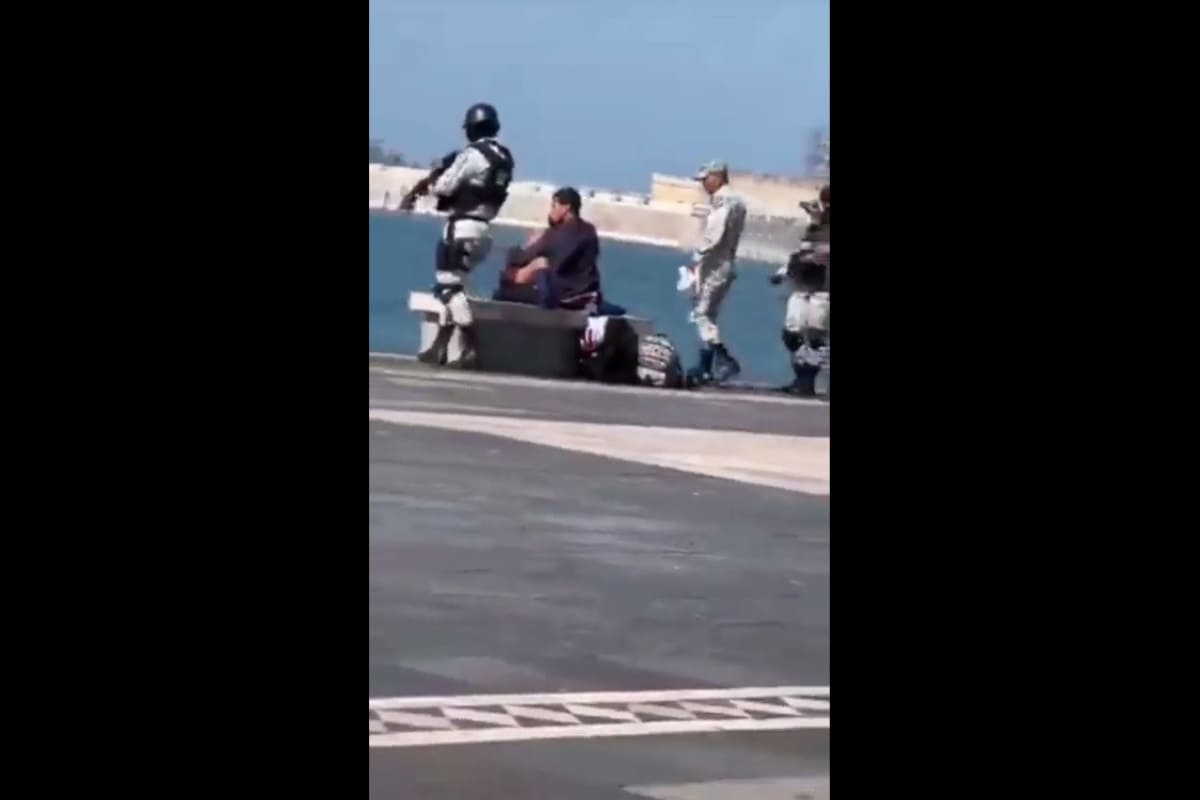 Guardia Nacional separa pareja en Veracruz