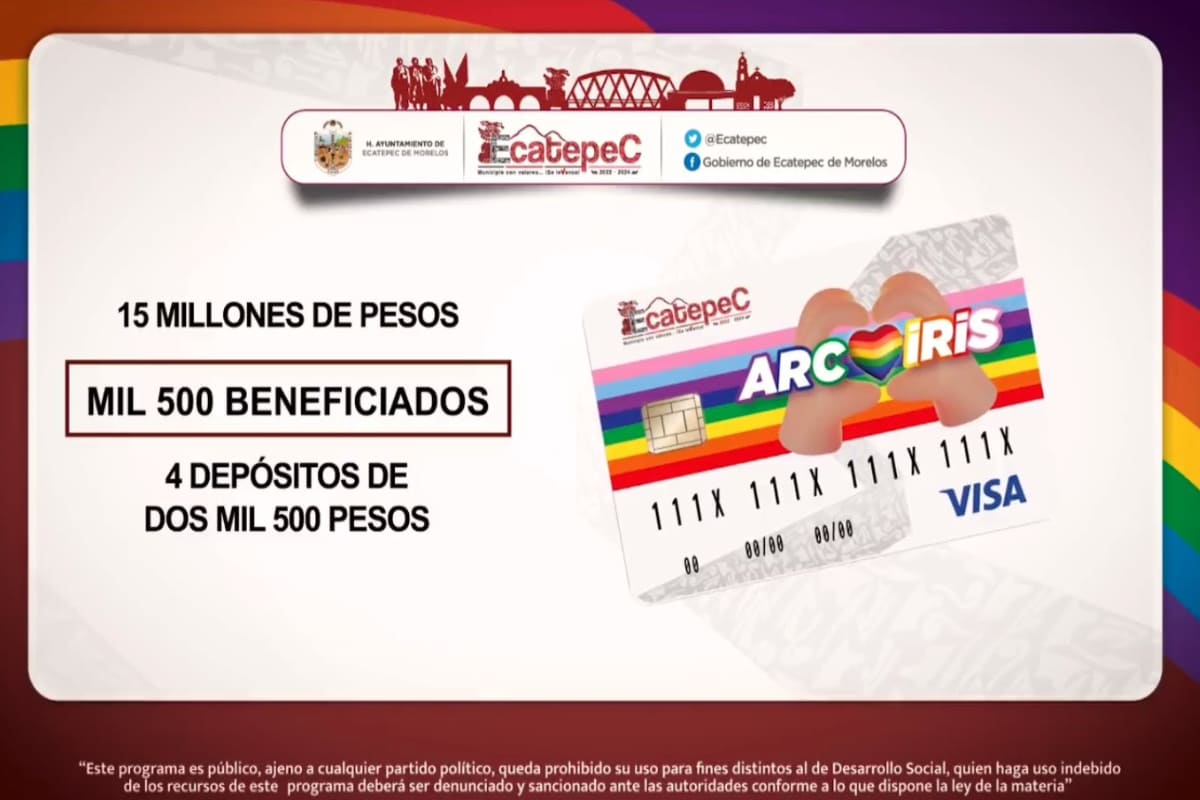 Tarjeta Arcoíris: Gobierno de Ecatepec dará apoyos a comunidad LGBT+ 3 Tarjeta Arcoíris