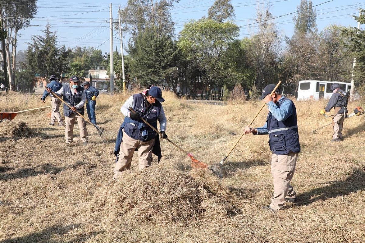 Lleva Ayuntamiento de Puebla jornada de limpieza a satélite magisterial 1 ayuntamiento de puebla limpieza