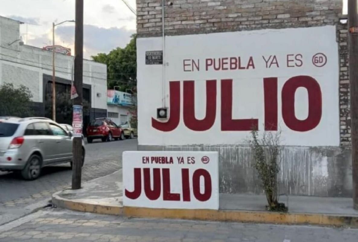 Julio Huerta se deslinda de bardas para promocionarlo: "no he presionado a nadie para hacerlo" 3 bardas julio huerta Puebla