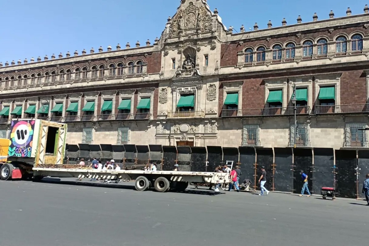 FOTOS y VIDEO: Blindan Palacio Nacional por marchas feministas 2 blindan palacio nacional
