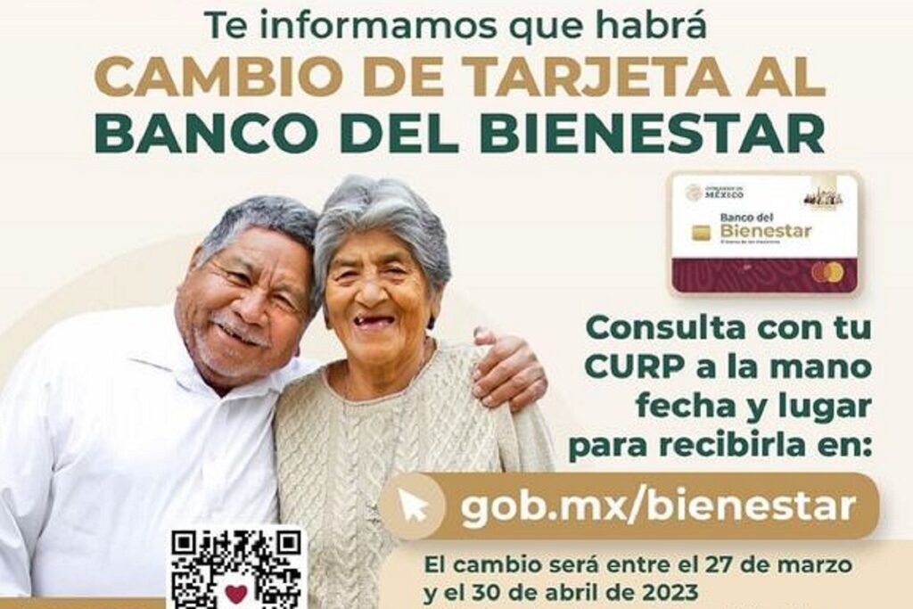 cambio de tarjeta al banco del bienestar