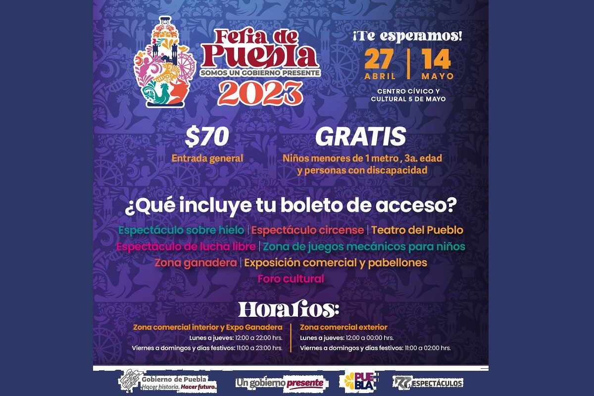 Personas con discapacidad y tercera edad entrarán GRATIS a la Feria de Puebla 2023 4 feria de puebla 2023 acceso