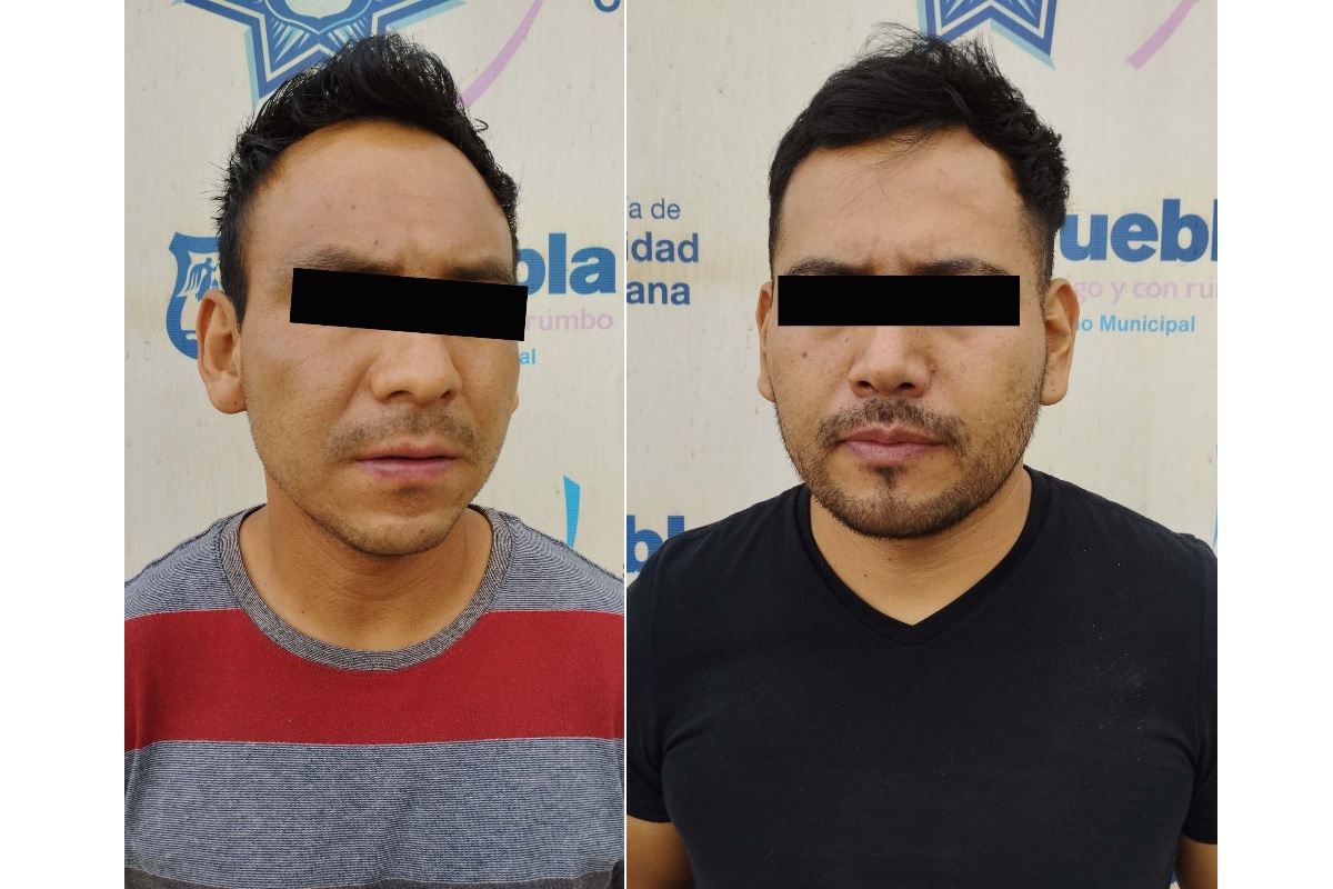 Continúa desarticulando la Policía Municipal de puebla a “los lampones"; dos integrantes más fueron detenidos 2 ladrones