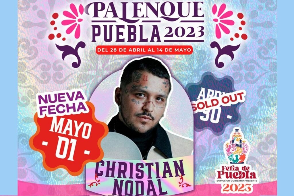 Nodal en Palenque de la Feria de Puebla