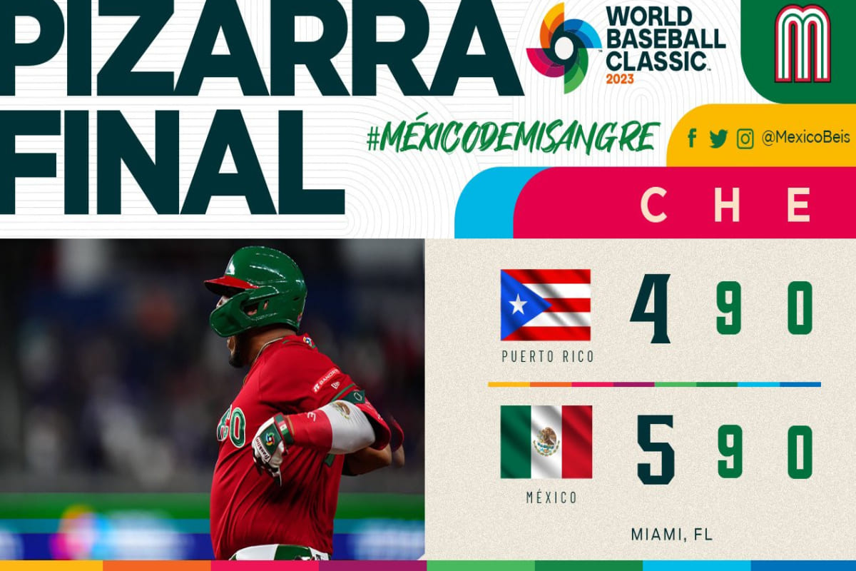 México vino de atrás y remontó a Puerto Rico en el Clásico Mundial de Béisbol 2 México clásico mundial de béisbol