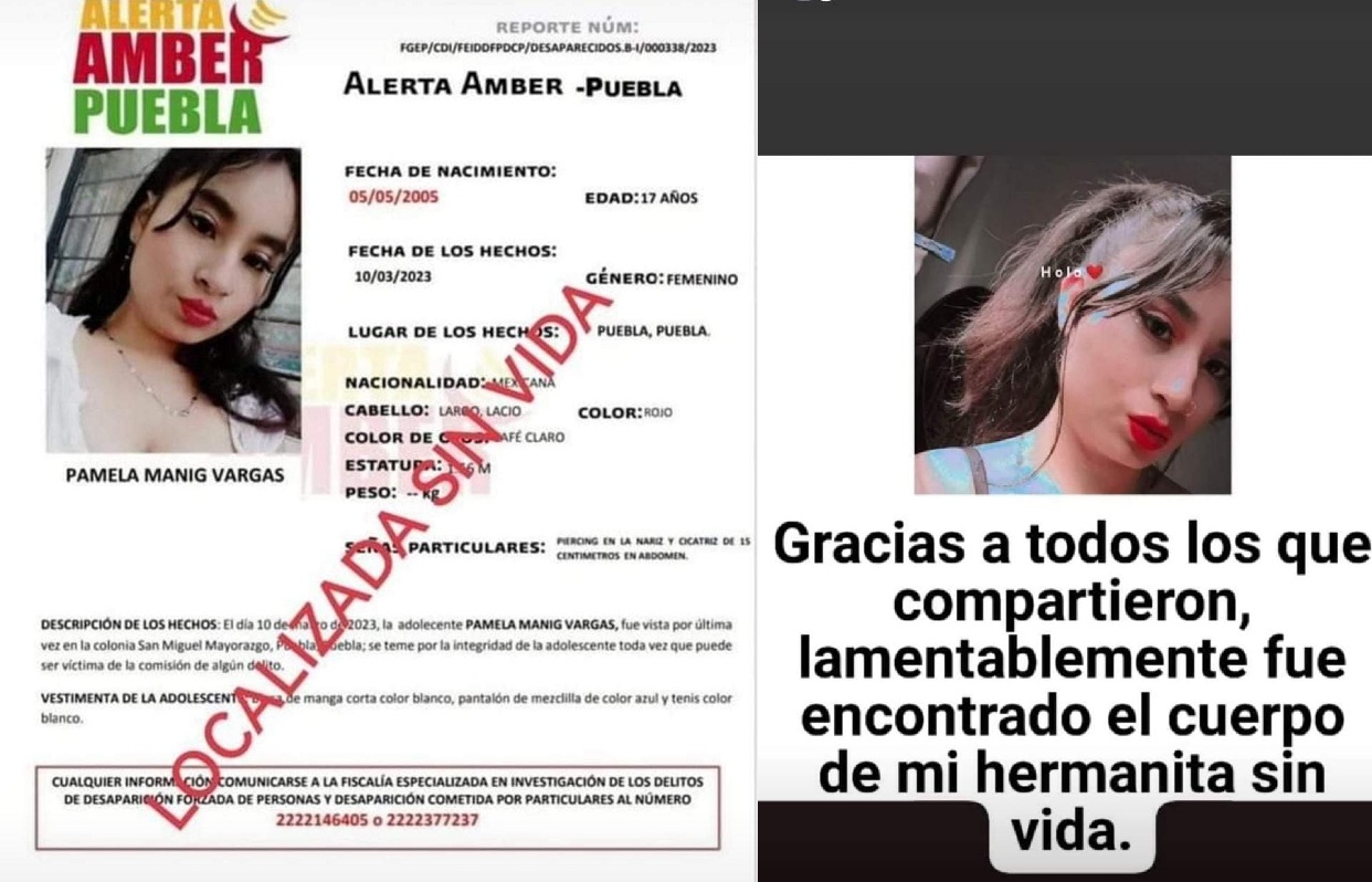 Encuentran sin vida a Pamela de 17 años; desapareció en San Miguel Mayorazgo 3 pamela manig vargas