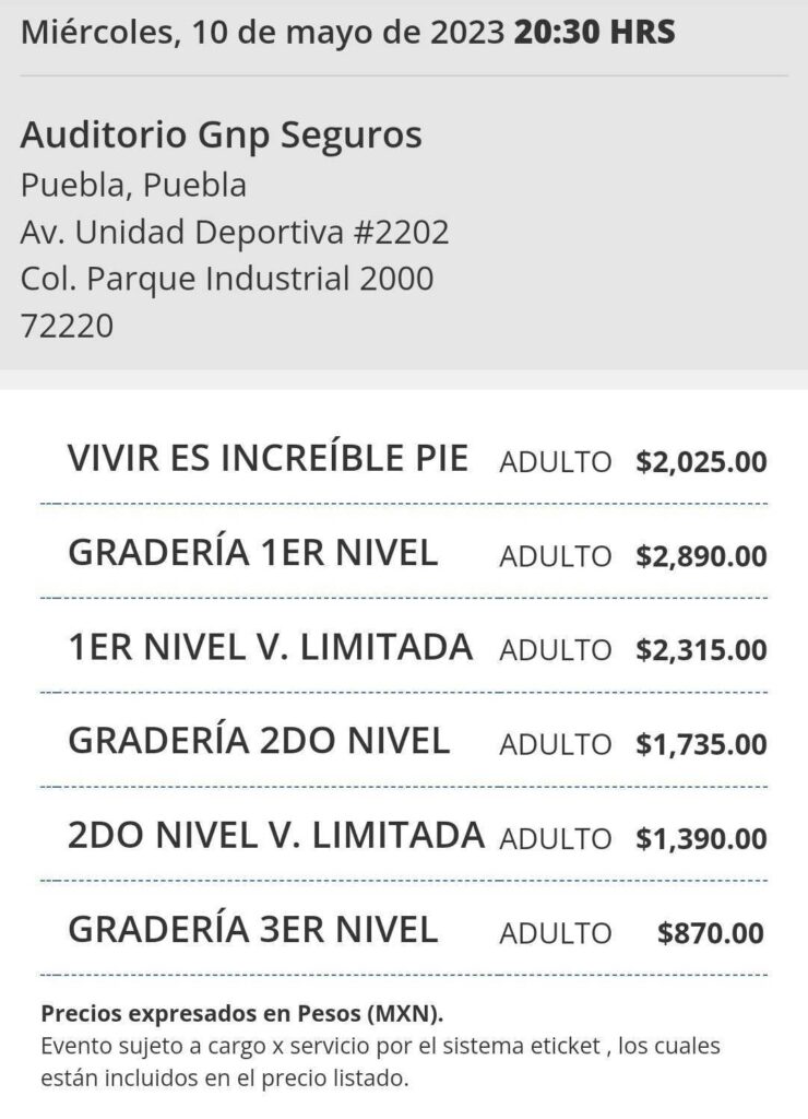 precios boletos morat