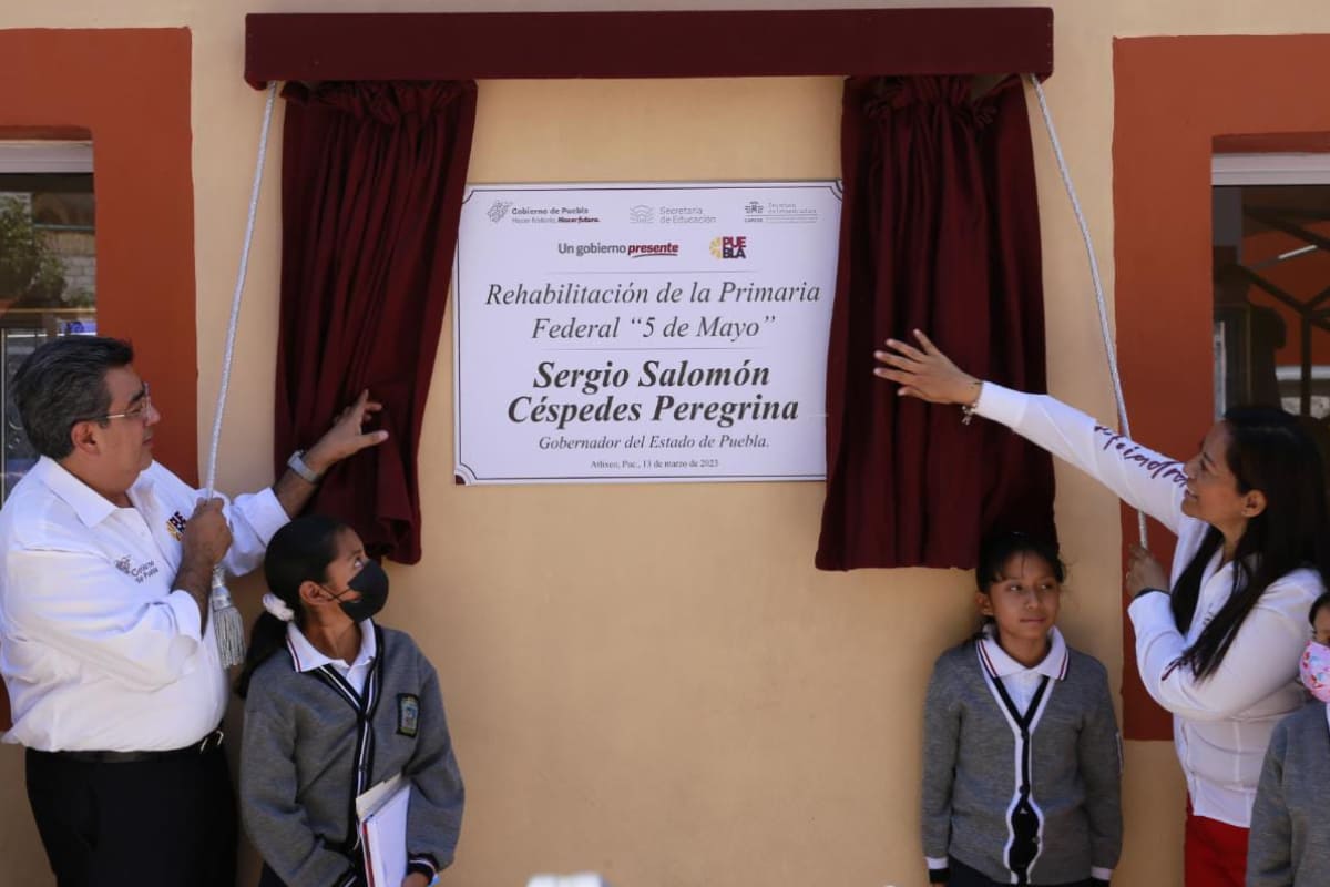 Mejora gobierno de Puebla espacios educativos para garantizar crecimiento integral de la niñez 2 rehabilitacion primaria 5 de mayo 1