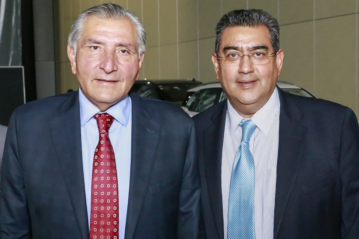 Fortalece relaciones gobierno de Puebla con el sector privado 1 sergio salomon y adan augusto