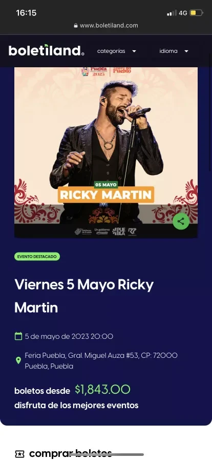 Hasta 29 mil pesos costarán las zonas VIP en los conciertos de la Feria de Puebla 2023 13 Boletos VIP feria de puebla 2023 1 e1680820617634