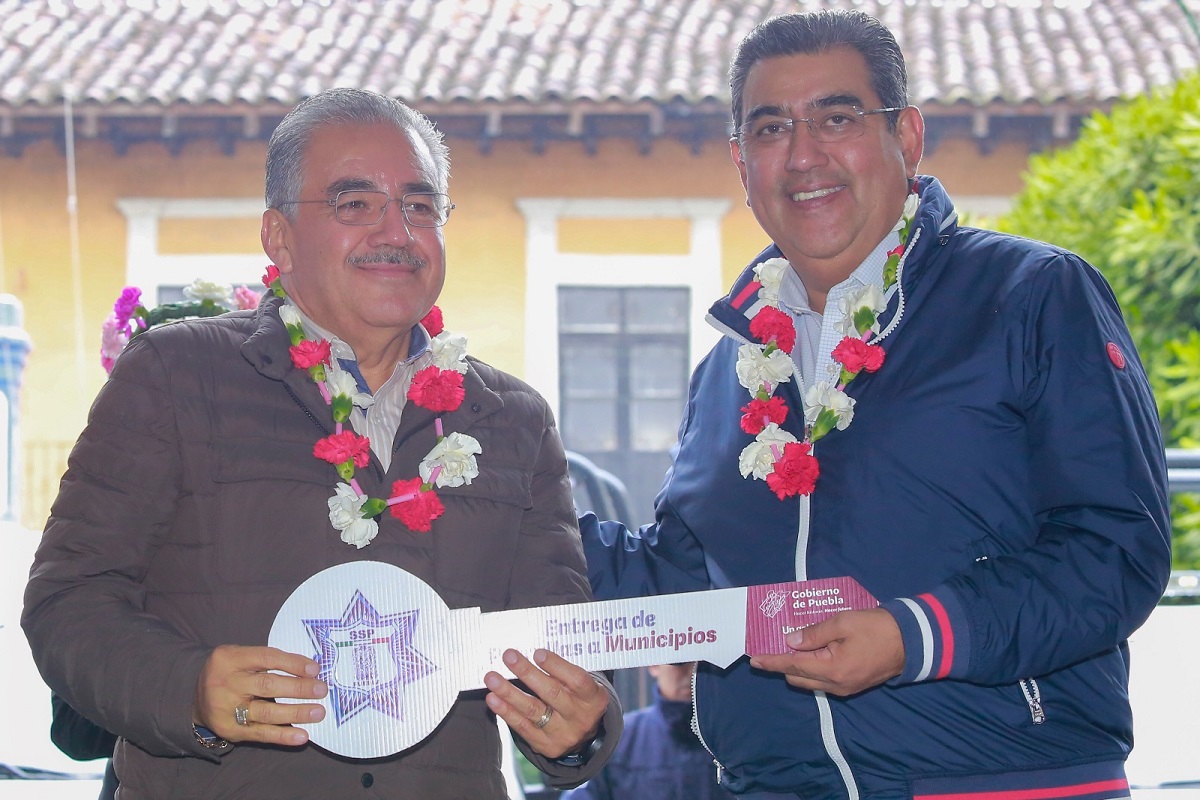 Cumple Sergio Salomón compromiso de reforzar la seguridad en la entidad 1 FOTOS GOB SS CP 188 2023 HUAUCHINANGO SEGURIDAD 100423 7