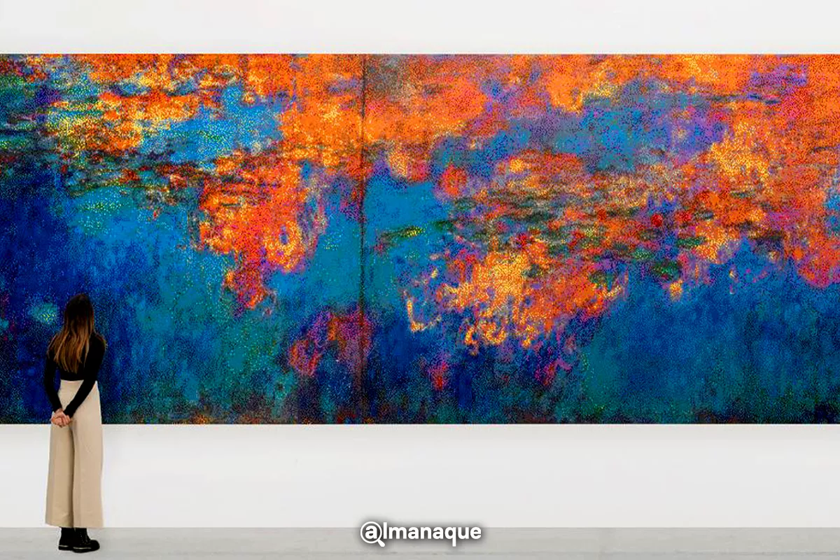 La obra maestra de Monet cobra vida en una escultura de Lego de 650.000 piezas 7 La obra maestra de Monet cobra vida en una escultura de Lego de 650.000 piezas