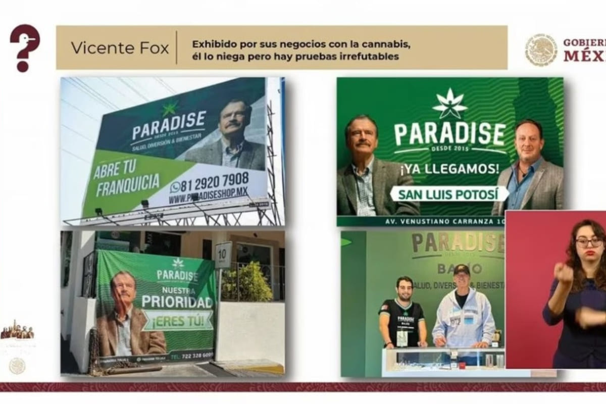Exhiben negocios de Vicente Fox con empresa que comercia productos de cannabis 3 Exhiben negocio de Fox con empresa que vende productos de cannabis
